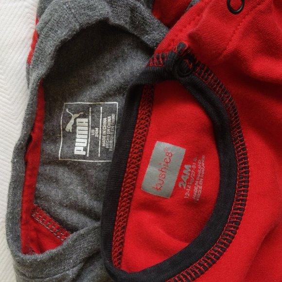 mixed brands 2-pack long sleeve shirt bundle  24 months baby boy - Picture 2 of 8